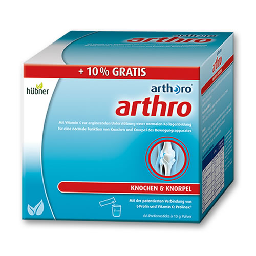 Hübner arthoro arthro Portionssticks, 60+6 GRATIS